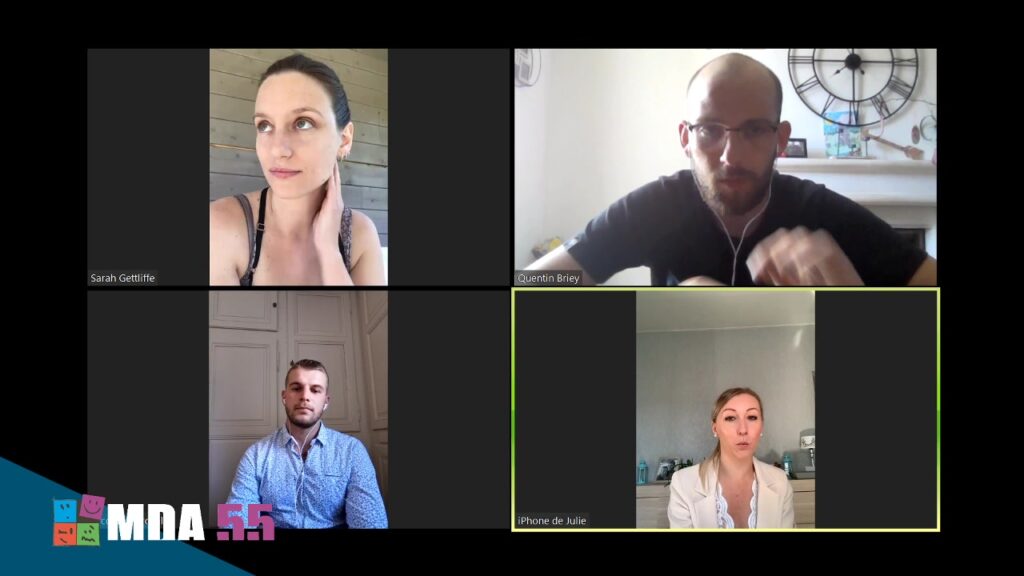 Capture d'écran d'un direct de la MDA55